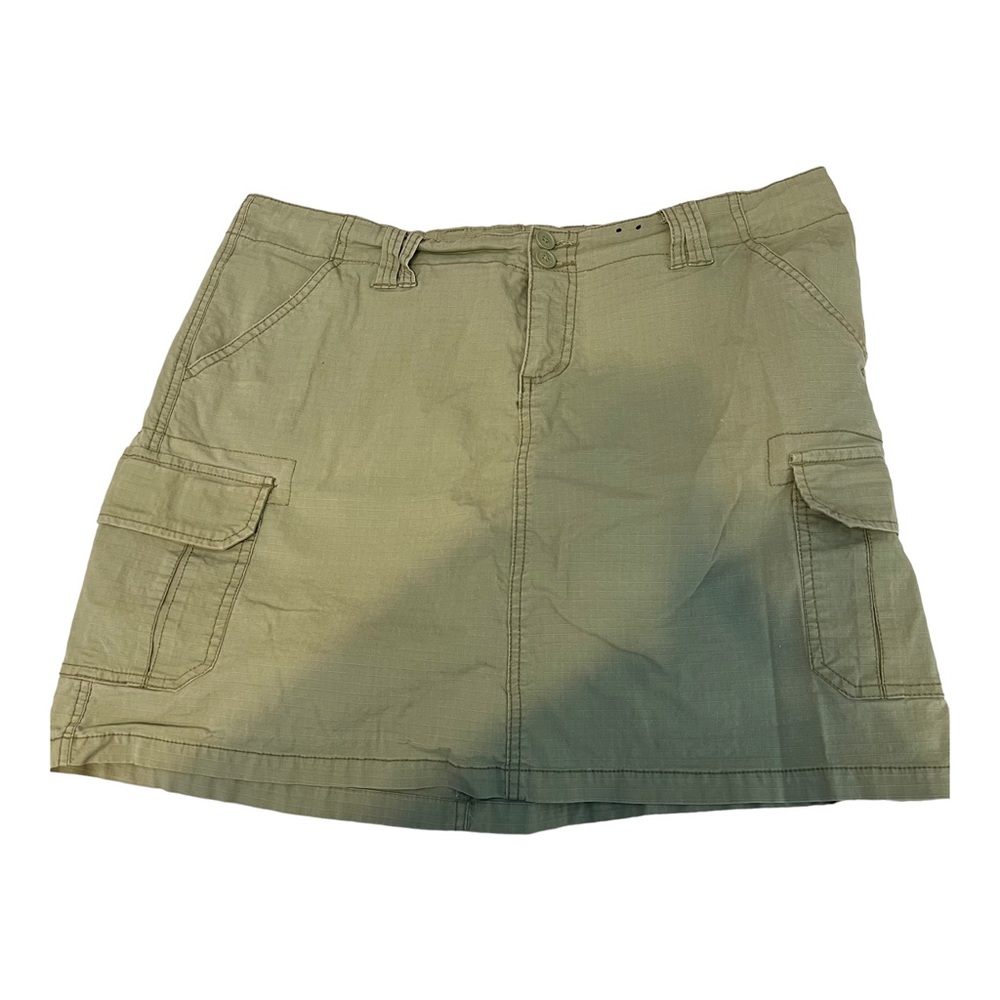 VENZIA Women’s Skort with Pockets in soft Green Cotton Spandex